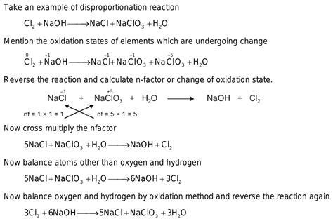 47. Is it possible to balance disproportionation redox reaction by oxidation number method?