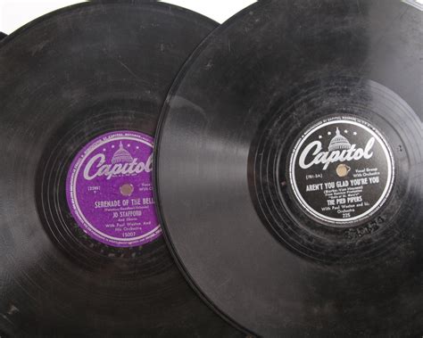 4 Vintage 78 Records / Colorful Vinyl Records / Antique Vinyl Records Decorations / Old Records ...