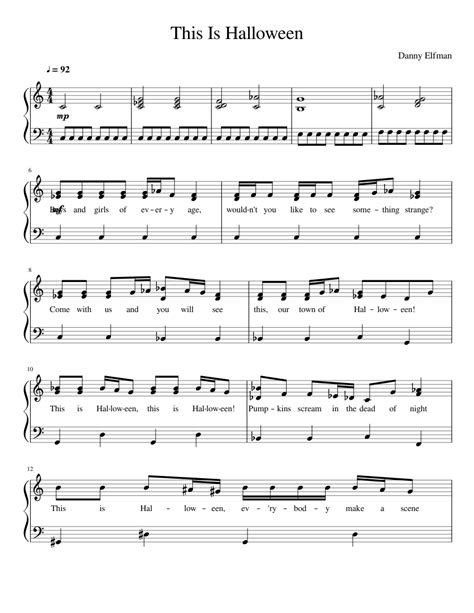 This is Halloween Sheet music for Piano | Download free in PDF or MIDI ...