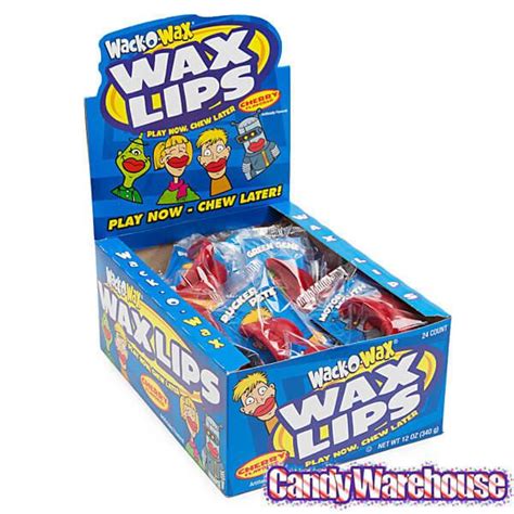 Wax Lips Candy: 24-Piece Box – Candy Warehouse