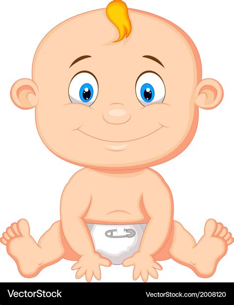 Baby boy cartoon Royalty Free Vector Image - VectorStock