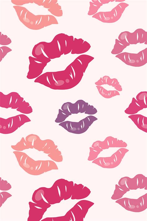 Colorful Lips Aesthetic Wallpaper