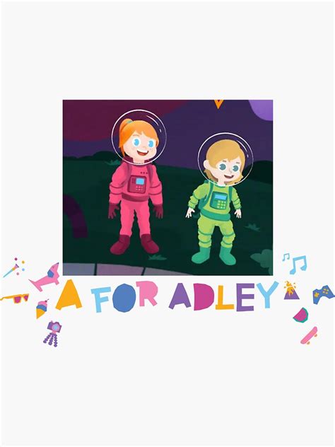 "a for adley" Sticker for Sale by marwa-Ah | Redbubble