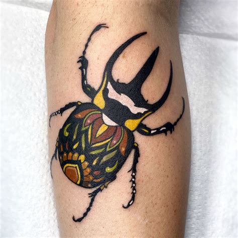 Jeweled beetle tattoo | Beetle tattoo, Insect tattoo, Ink tattoo