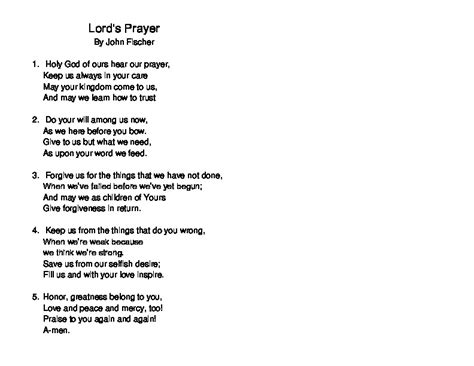 Lords prayer song – St. Stephen’s Lutheran Church