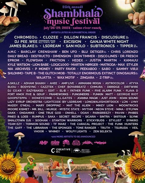 Shambhala Music Festival 2024 Lineup - Honey Laurena