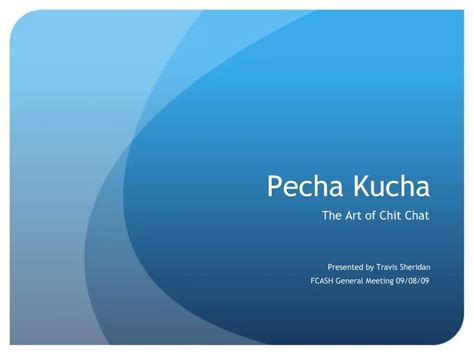 PPT - Pecha Kucha PowerPoint Presentation, free download - ID:534625