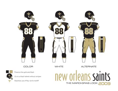 The New Orleans Saints | Sports uniform design, New orleans saints ...