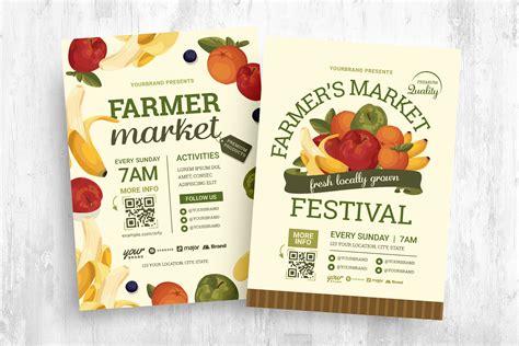 Farmers Market Flyer Templates [PSD, Ai, Vector] - BrandPacks