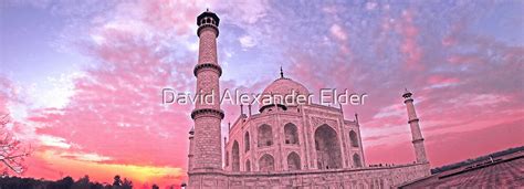 "Taj Mahal Pink Sunset" by David Alexander Elder | Redbubble