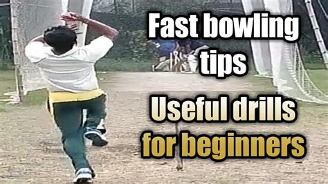 Cricket fast bowling drills | Tips for young Cricketers| Useful for ...