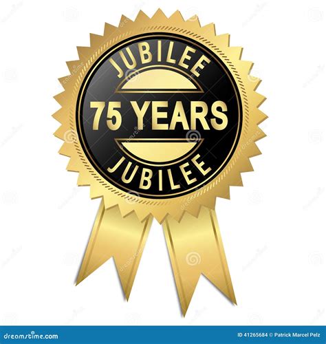 Jubilee - 75 Years Stock Vector - Image: 41265684