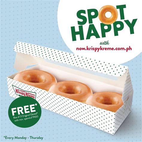 Manila Shopper: Krispy Kreme Delivery Promo: FREE Box of 3 OGs!