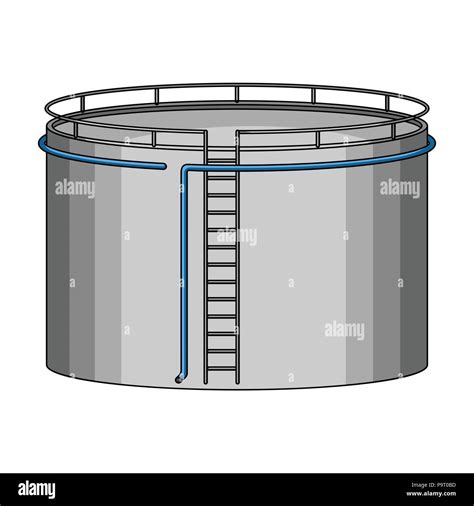 Oil storage tank.Oil single icon in cartoon style vector symbol stock illustration Stock Vector ...