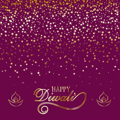 Diwali Background With Gold Glitter And Gold Stars Vector Illustration 29445334 Vector Art at ...