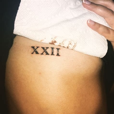 Roman Numeral Tattoos On Ribs