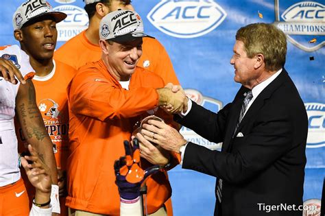 ACC Championship vs VT - Trophy Presentation | Football photos, Clemson football, Football