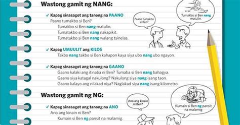 Wastong gamit ng 'NG' at 'NANG'. Maligayang buwan ng wika! : r/Philippines