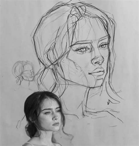 Face Proportions Drawing, Drawing Heads, Art Tools Drawing, Face Drawing Reference, Drawing ...