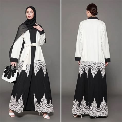 Aliexpress.com : Buy 2018 Muslim Dress Lace Cardigan Pearl Abaya Dubai Arabic Ramadan Kaftan ...