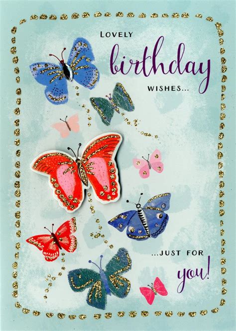 Lovely Birthday Wishes Birthday Greeting Card D59