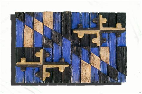 Maryland Flag Unique Wooden Handmade Wall Art Some funky and different ...