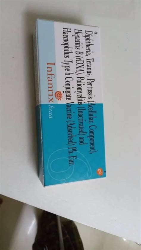 GSK Infanrix Hexa Diphtheria Vaccine, 1 at Rs 2700 in Pune | ID: 27016997291