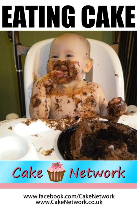 Baby Eating Cake! www.CakeNetwork.co.uk | Messy kids, Messy baby, Baby eating