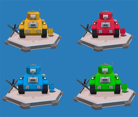 Cartoon Tank 3D Model - TurboSquid 1621826