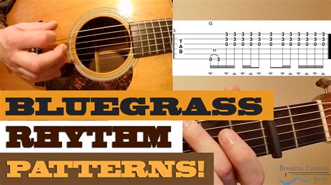 Bluegrass Rhythm Patterning - Intermediate Guitar Lesson - Brandon Johnson Guitar