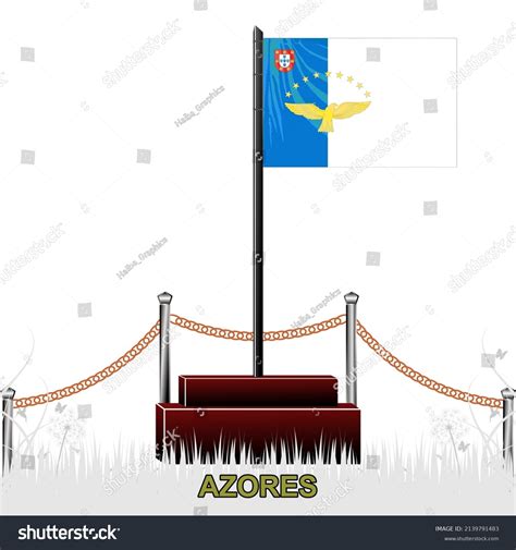 Azores Flag Vector Vormat On White Stock Vector (Royalty Free ...