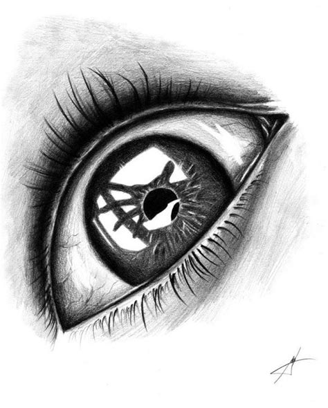 Fear By Artist Mesterházy Győző | Creepy eyes, Pencil drawings, Drawings