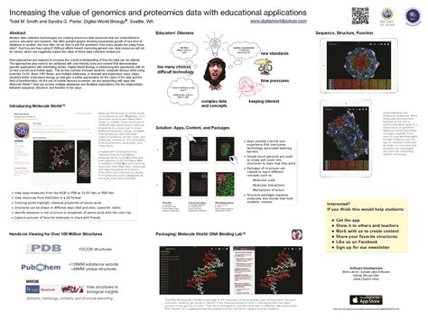 Increasing the value of genomics and proteomics data with educational ...