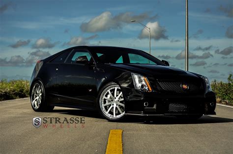 black, Cadillac, Cars, Coupe, Cts v, Strasse, Tuning, Wheels Wallpapers HD / Desktop and Mobile ...