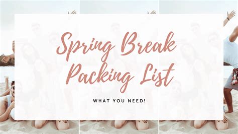 The Ultimate Spring Break Packing List - Simply Allison