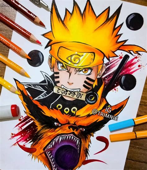 Naruto finished 🍃🌹 finally creating something new 🤧 what do you think ...