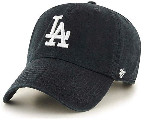 '47 Brand Los Angeles LA Dodgers Clean Up MLB Dad Hat Cap Black/White ...