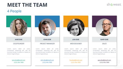 Meet The Team Free Powerpoint Template - Printable Templates