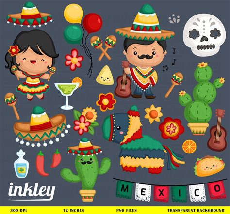 Cute Animal Clipart, Cute Clipart, Mexico Party, Mexican Fiesta Party, Cute N Country, Cactus ...