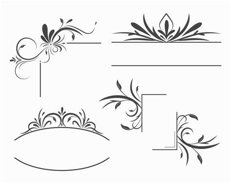 Black And White Simple Border Clip Art