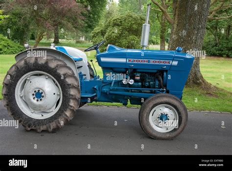 1969 Blue & White Ford 3000 Series Farm Tractor Stock Photo - Alamy