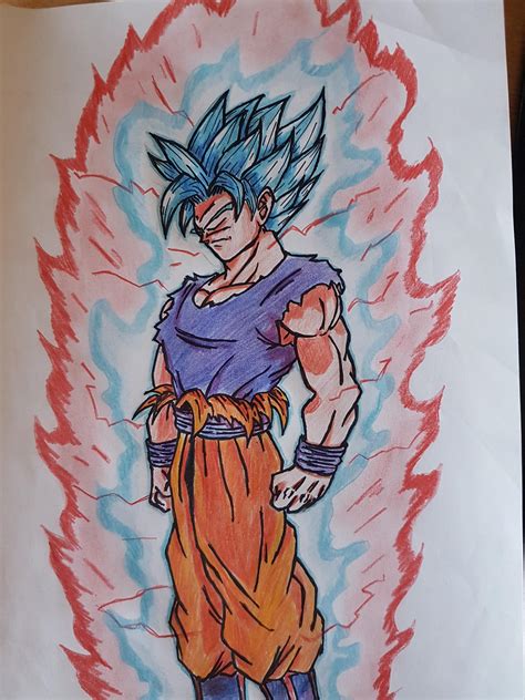 how to draw goku Goku drawing ssj god saiyan super draw ssgss ssj3 naruto blue drawings sage ...