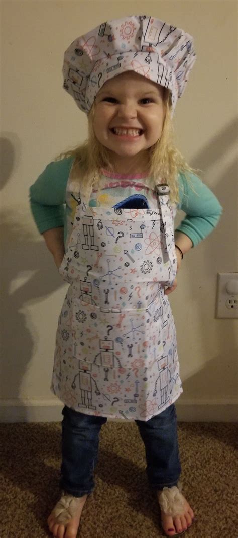 So excited to help mom in the kitchen! | Kids apron, Apron, Kids