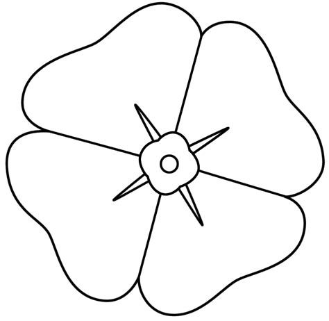 Poppy Coloring Pages | Remembrance Day - ClipArt Best - ClipArt Best ...