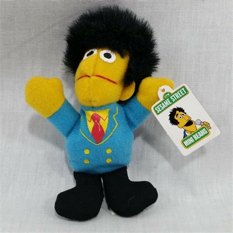 Guy Smiley Plush Muppet Sesame Street Mini Beans Kelloggs Promo 1999 5 ...