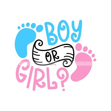 Boy or Girl SVG Baby Shower SVG Digital Clipart PNG Dxf Eps - Etsy