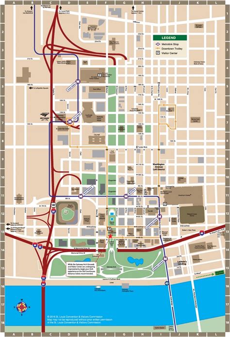 St. Louis downtown map