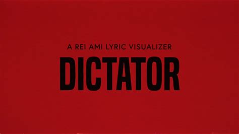 REI AMI - DICTATOR (Official Lyric Video) - YouTube Music