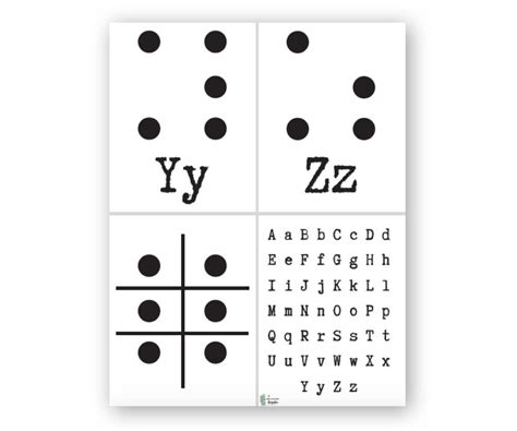 Braille Alphabet Cards 5 Senses Accessibility Homeschool - Etsy Hong Kong