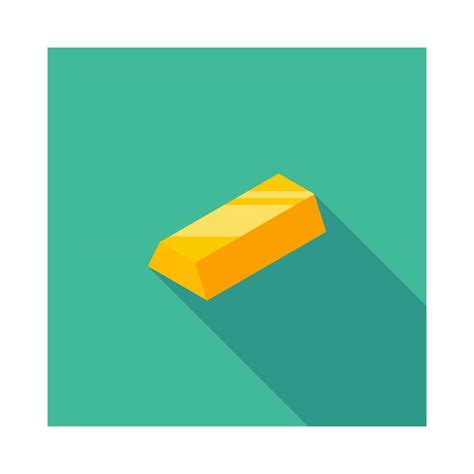 Gold Bar icon vector isometric. Flat style vector illustration ...